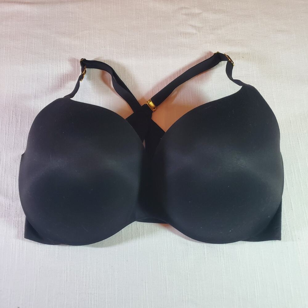 Victorias Secret Body By Victoria Lined Perfect Coverage Bra 38DD Black